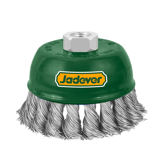 [JDCE2402] CEPILLO COPA DE ALAMBRE TRENZADO - DIÁMETRO: 100MM (4'') - HILO: M14X2