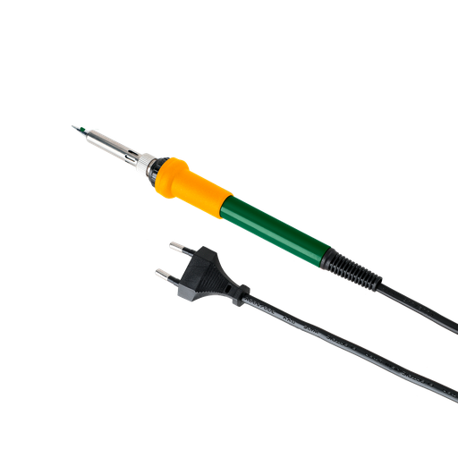 [JDEL3606-4] SOLDADOR ELÉCTRICO 60W - VOLTAJE: 220-240V 50/60HZ - TIEMPO DE PRECALENTAMIENTO: 1 - 2MIN - CABEZA RECTA Y CON PUNTA - ELEMENTO CALEFACTOR CERÁMICO - SOPORTE DE SOLDADOR - PUNTA REEMPLAZABLE