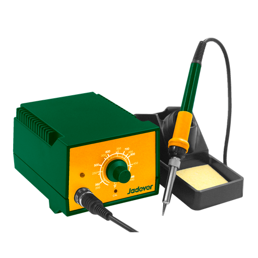 [JDEL7506-4] ESTACIÓN DE SOLDADURA 60W - VOLTAJE: 220-240V 50/60HZ - TIEMPO DE PRECALENTAMIENTO: 1 - 2MIN - CABEZA RECTA Y CON PUNTA - AJUSTE DE TEMP MEDIANTE POTENCIOMETRO - PUNTA REEMPLAZABLE DE LARGA DURACIÓN