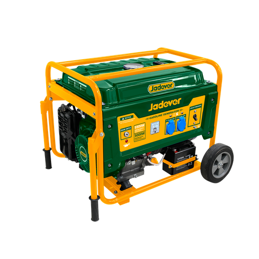 [JDGEAA08-4] GENERADOR A GASOLINA 3000RPM - POT MÁX: 5,5KW - POT NOM: 5,0KW - MOTOR 4 TIEMPOS OHV 420CC - REFRIGERADO POR AIRE - ENCENDIDO TCI - ARRANQUE MANUAL + ELÉCTRICO - TANQUE DE COMBUSTIBLE: 25L