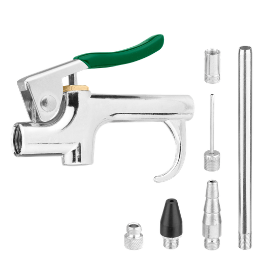 [JDQP9410] KIT PISTOLA DE AIRE COMPRIMIDO DE 7 PIEZAS 1/4''