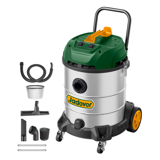 [JDVR5A60-4] ASPIRADORA 2400W - VOLTAJE: 220-240V 50/60HZ - CAPACIDAD: 60L - FLUJO DE AIRE: 3M³/MIN - LIMPIEZA EN HUMEDO/SECO - FILTRO DE TELA - CABLE: 4MTS - PRESIÓN DE VACÍO: ?20KPA - INCLUYE ACCESORIOS JADEVER