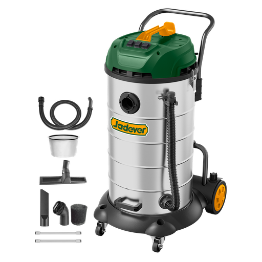 [JDVR5A90-4] ASPIRADORA 3600W - VOLTAJE: 220-240V 50/60HZ - CAPACIDAD: 90L - FLUJO DE AIRE: 3,3M³/MIN - LIMPIEZA EN HUMEDO/SECO - FILTRO DE TELA - CABLE: 4MTS - PRESIÓN DE VACÍO: ?21KPA - INCLUYE ACCESORIOS JADEVER