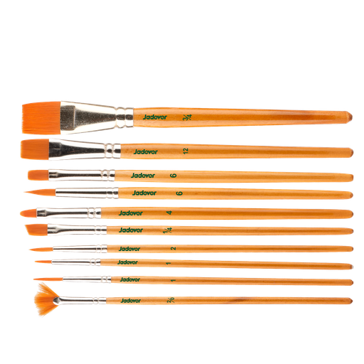 [JDXA1K10] KIT DE PINCELES 10 EN 1 - PINCELES N°1 (X2), N°1/4, N°2 (X2), N°4, N°6 (X2), N°12, N°3/4