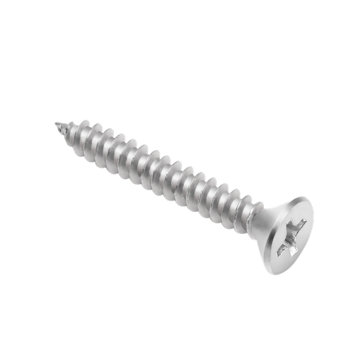 [JDXSC945] TORNILLO PARKER DE CABEZA FRESADA - PHILLIPS - TAMAÑO: #10 X 1-1/4'' (4.8 X 32MM) - ACERO AL CARBONO DE ALTA CALIDAD - 200 UNIDADES / BOLSA