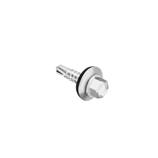 [JDXS4921] TORNILLO PUNTA MECHA - CABEZA HEXAGONAL - TAMAÑO: #12 X 3/4'' (5.5 X 19MM) - ACERO AL CARBONO DE ALTA CALIDAD - 200 UNIDADES / BOLSA