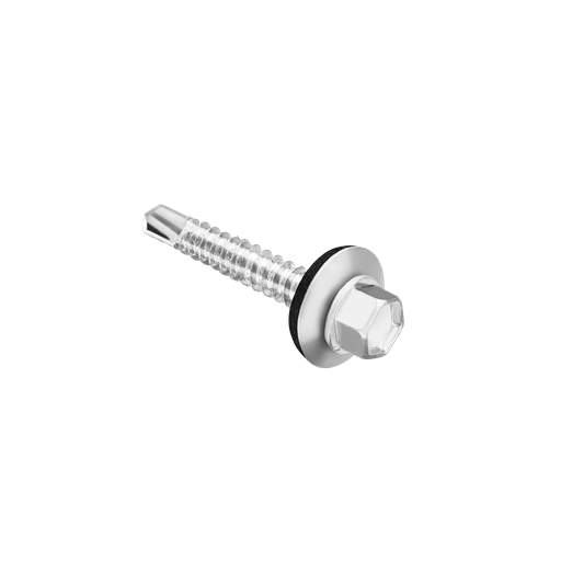 [JDXS4923] TORNILLO PUNTA MECHA - CABEZA HEXAGONAL - TAMAÑO: #12 X 1-1/4'' (5.5 X 32MM) - ACERO AL CARBONO DE ALTA CALIDAD - 180 UNIDADES / BOLSA
