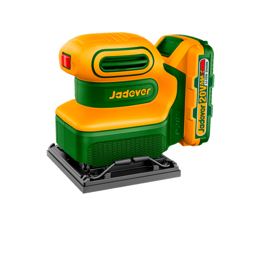 [JDRAP5010] LIJADORA ORBITAL INALÁMBRICA 12000 RPM - VOLTAJE: 20V - TAMAÑO LIJA: 110 X 100MM - INCLUYE: PAPEL DE LIJA - NO INCLUYE BATERÍA NI CARGADOR