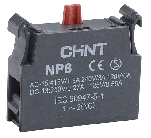 [NP8 CONTACT UNITS NC] MÓDULO CONTACTO AUXILIAR - NP8 - COLOR ROJO1 NC