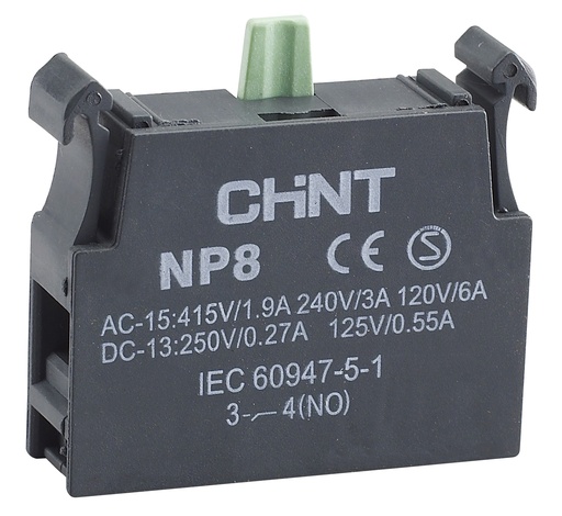 [NP8 CONTACT UNITS NO] MÓDULO CONTACTO AUXILIAR - NP8 - COLOR VERDE 1NA