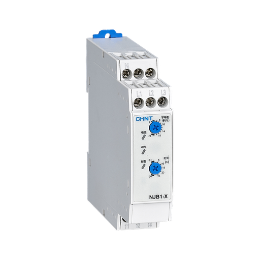 [NJB1-X] RELÉ ELECTRÓNICO CHINT: desbal. reg; secue., pérdida fase ajustable de 380 a 480VCA (L1-L2-L3 c/s Neutro)