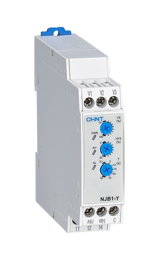 [NJB1-Y3 AC220V] RELÉ ELECTRÓNICO CHINT: sobreU reg. o bajaU reg.-220VCA(L, N)