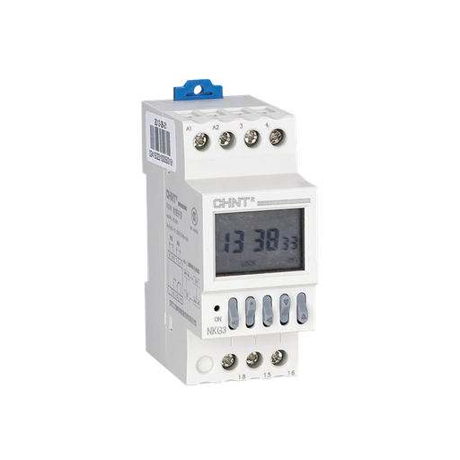 [NKG3-M 16-ON 16-OFF AC230V] RELÉ ELECTRÓNICO CHINT: timer programable semanal 16 programas  t: 1 seg-168 h-220VCA