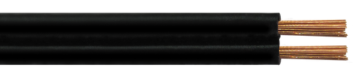 [KL24200] Cable Paralelo 2x0,5 negro rollo 100m Kalop