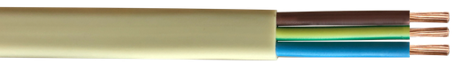 [KL23232] Cable vaina chata 2x1,5 blanco rollo 100m Kalop