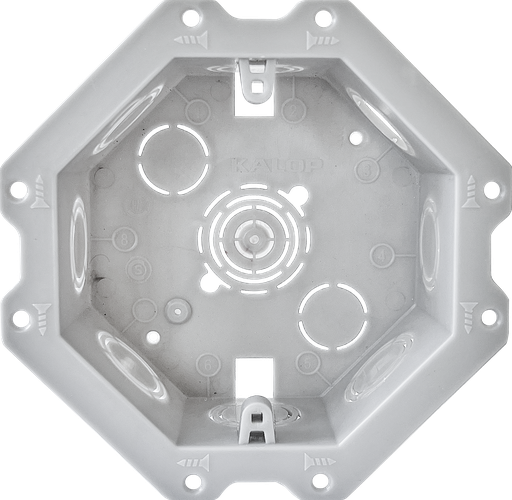 [KD02114] CAJA EMBUTIR OCTOGONAL CHICA SECO GRIS KALOP