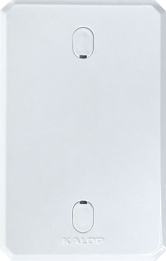 [KD02120] TAPA CIEGA BLANCA PVC CAJA RECTANGULAR - KALOP