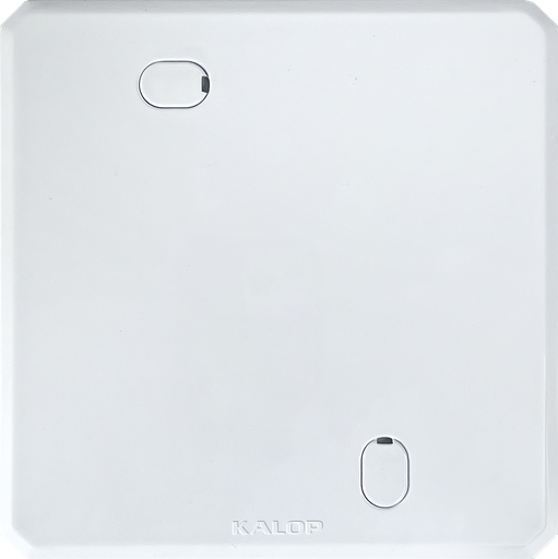 [KD02122] TAPA CIEGA BLANCA PVC CAJA CUADRADA - KALOP