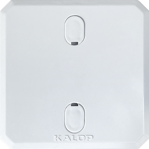 [KD02123] TAPA CIEGA BLANCA PVC CAJA MIGNON - KALOP