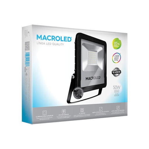 [FLSV2-50CW] Reflector PRO 50w frío Macroled