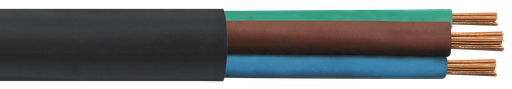 [KL22420XM] Cable Taller 3x1 negro X metro Kalop
