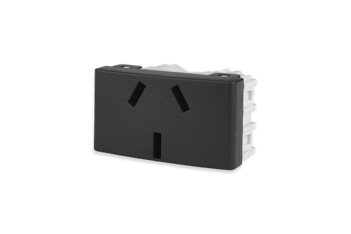 [KL40246] MODULO TOMA 10A BIN NEGRO - KALOP