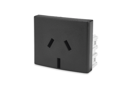 [KS40267] MODULO TOMA 10A 1,5 MODULOS NEGRO - KALOP