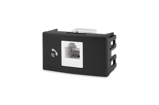 [KL40322] MODULO TOMA TELEFONICO NEGRA - KALOP
