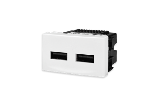 [KS40490] MODULO TOMA DOBLE USB BLANCO - KALOP