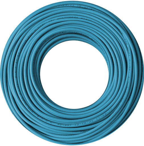 [KS20012] Cable 1x1 celeste C5 rollo 100m Kalop 