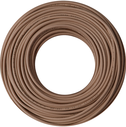 [KS20010] Cable 1x1 marrón C5 rollo 100m Kalop